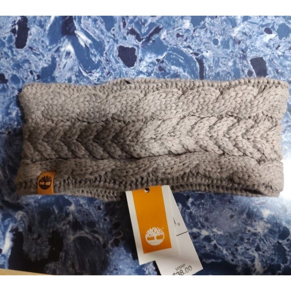 New with tags Women's Timberland Gray Sherpa Winter Headband Ear Warmer 4" Width